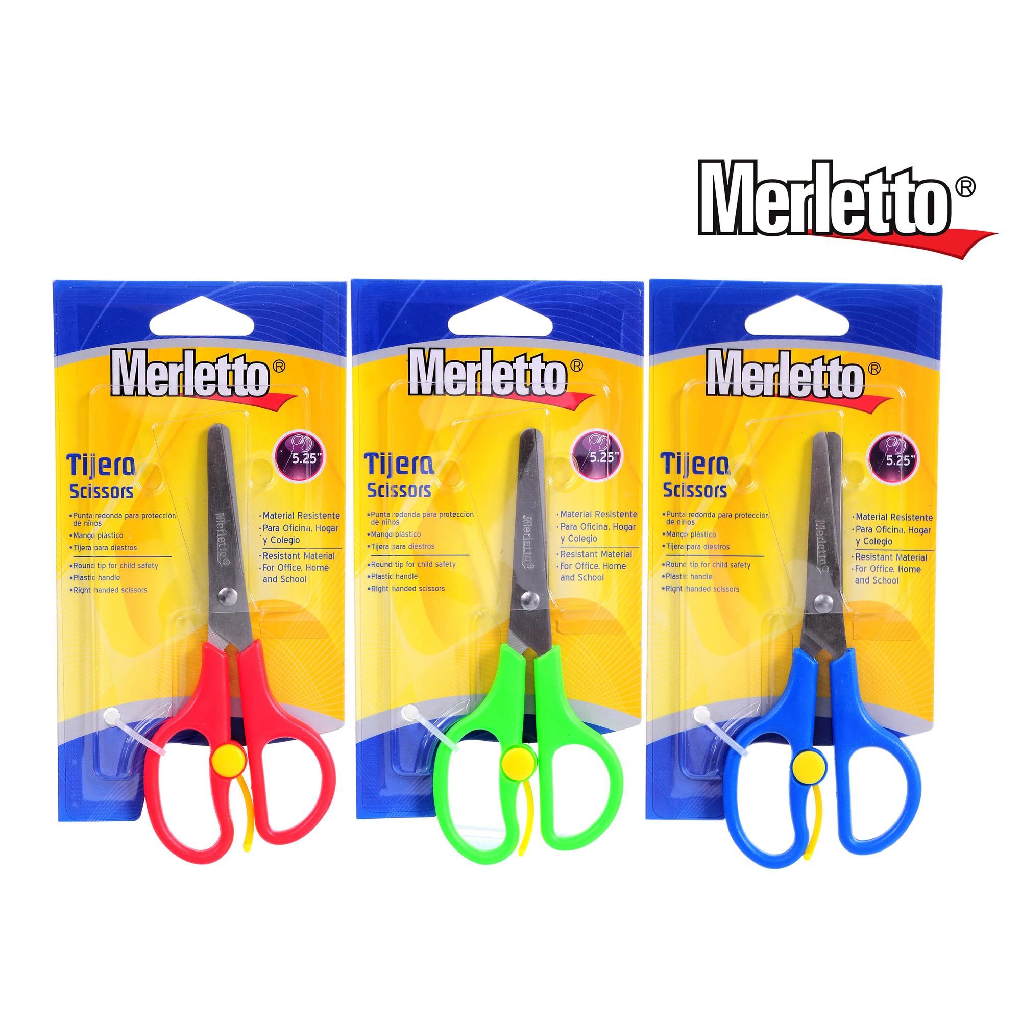 Tijera Escolar Merletto 5.25” – Punta Redonda