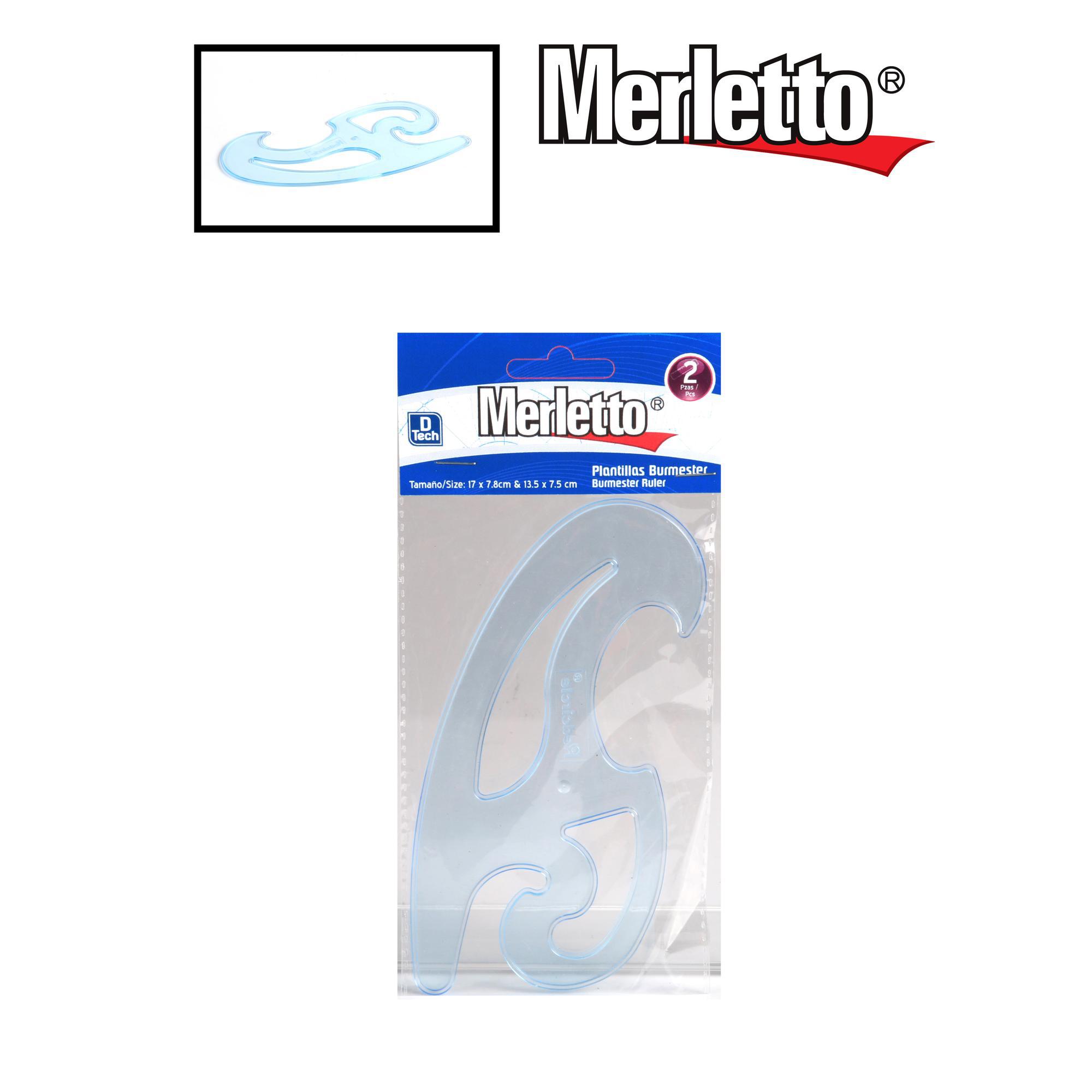 Plantillas Burmester Merletto – Set de Reglas Curvas para Dibujo Técnico (2 piezas)