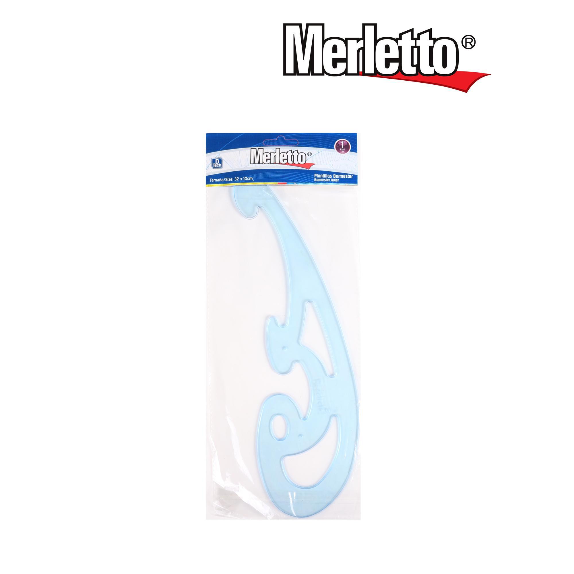 Plantilla Curva Flexible Merletto 32 × 10cm – Regla para trazos curvos y dibujo técnico