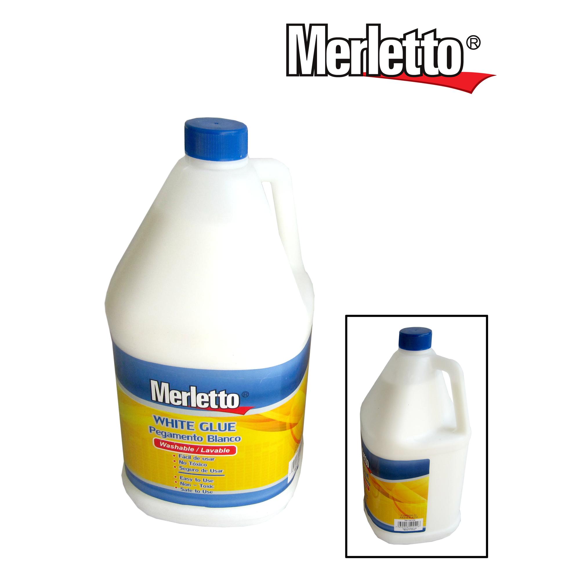 Goma Blanca Merletto Galón – Pegamento blanco lavable, no tóxico y de alto rendimiento