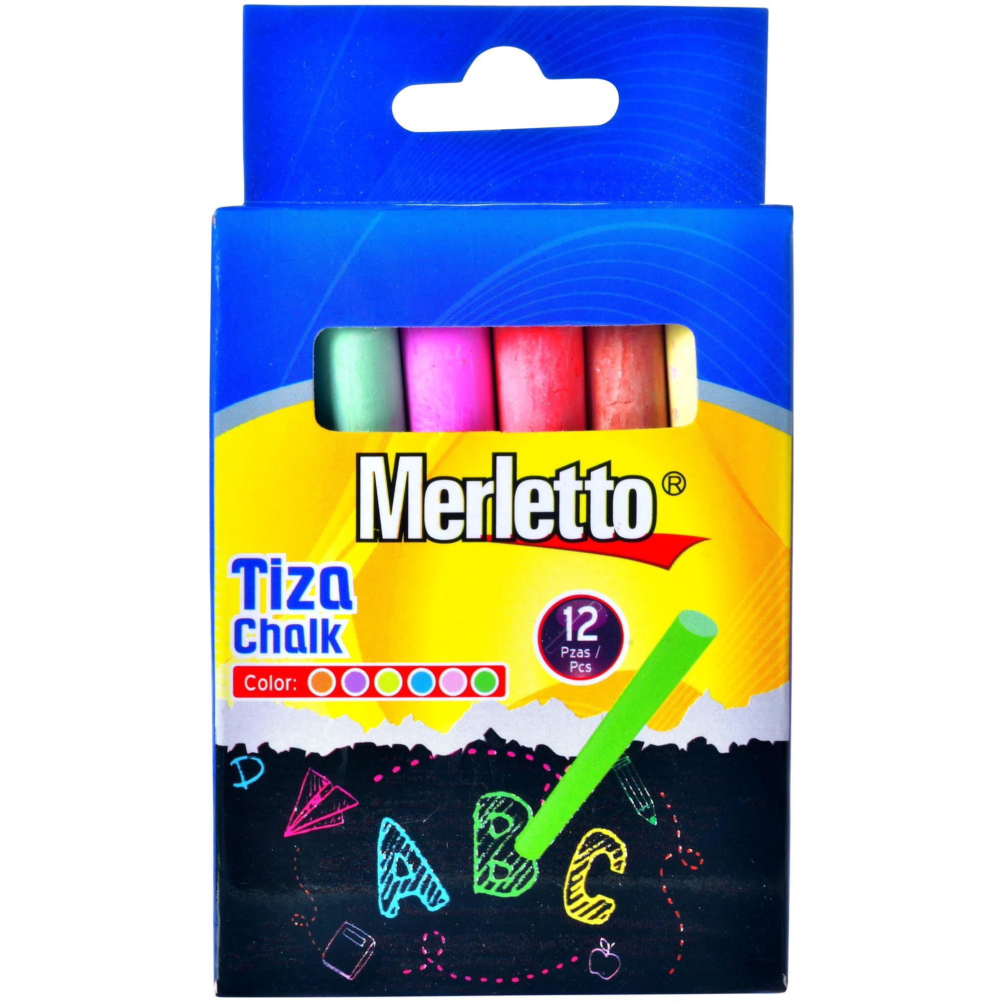 Tiza de Colores Merletto – Caja de 12 Unidades