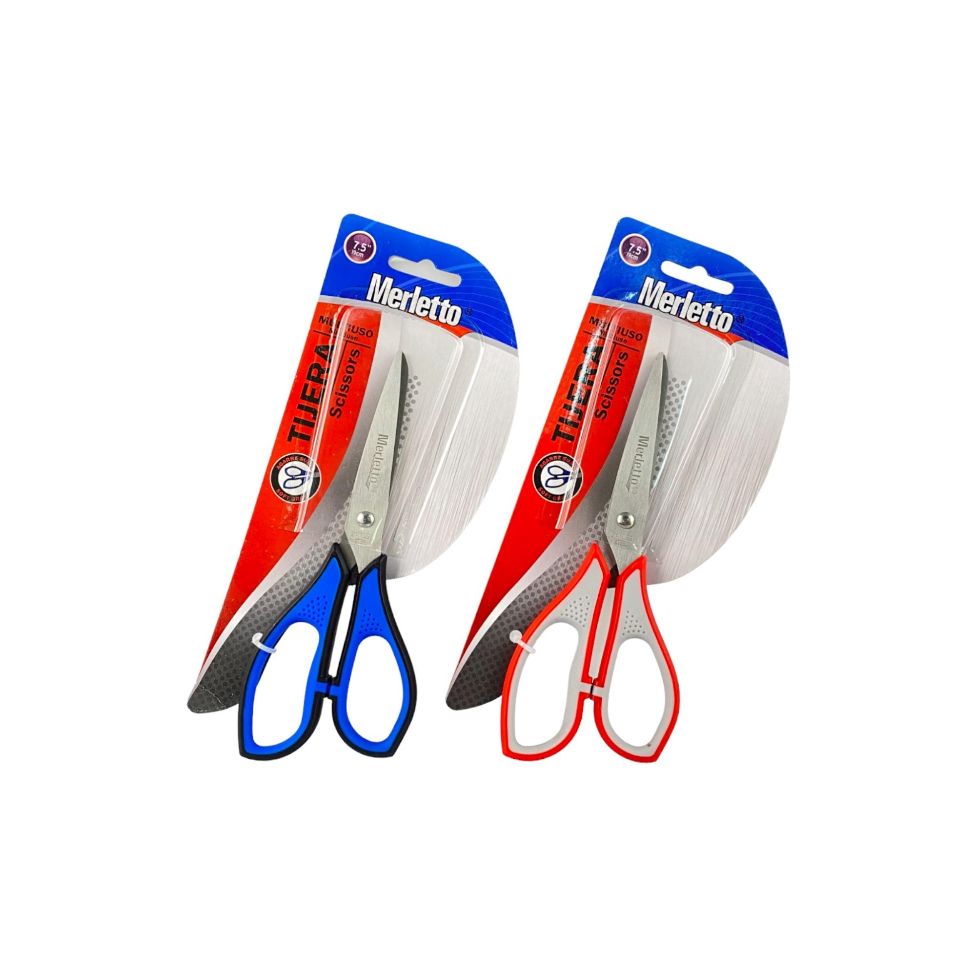 Tijera Merletto 7.5” Multiuso – Oficina, Hogar y Colegio