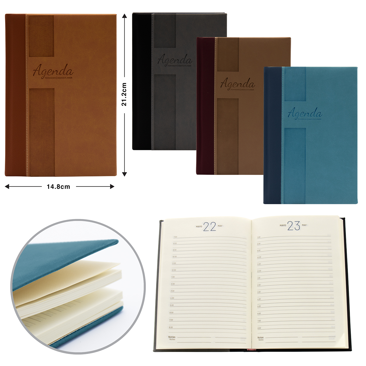 Agenda Permanente Clásica (Undated Planner)