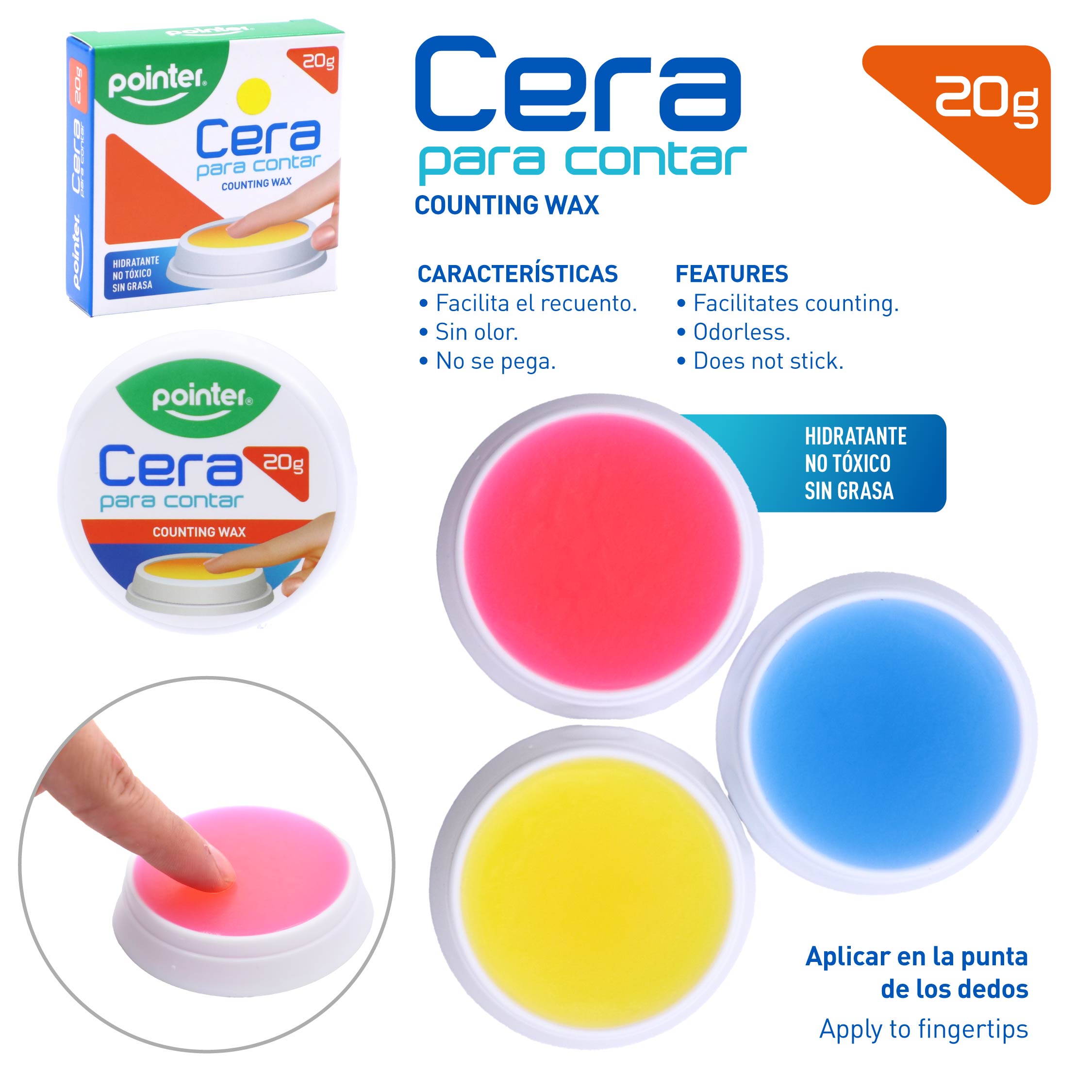 Cera para Contar 20 g – Counting Wax Pointer
