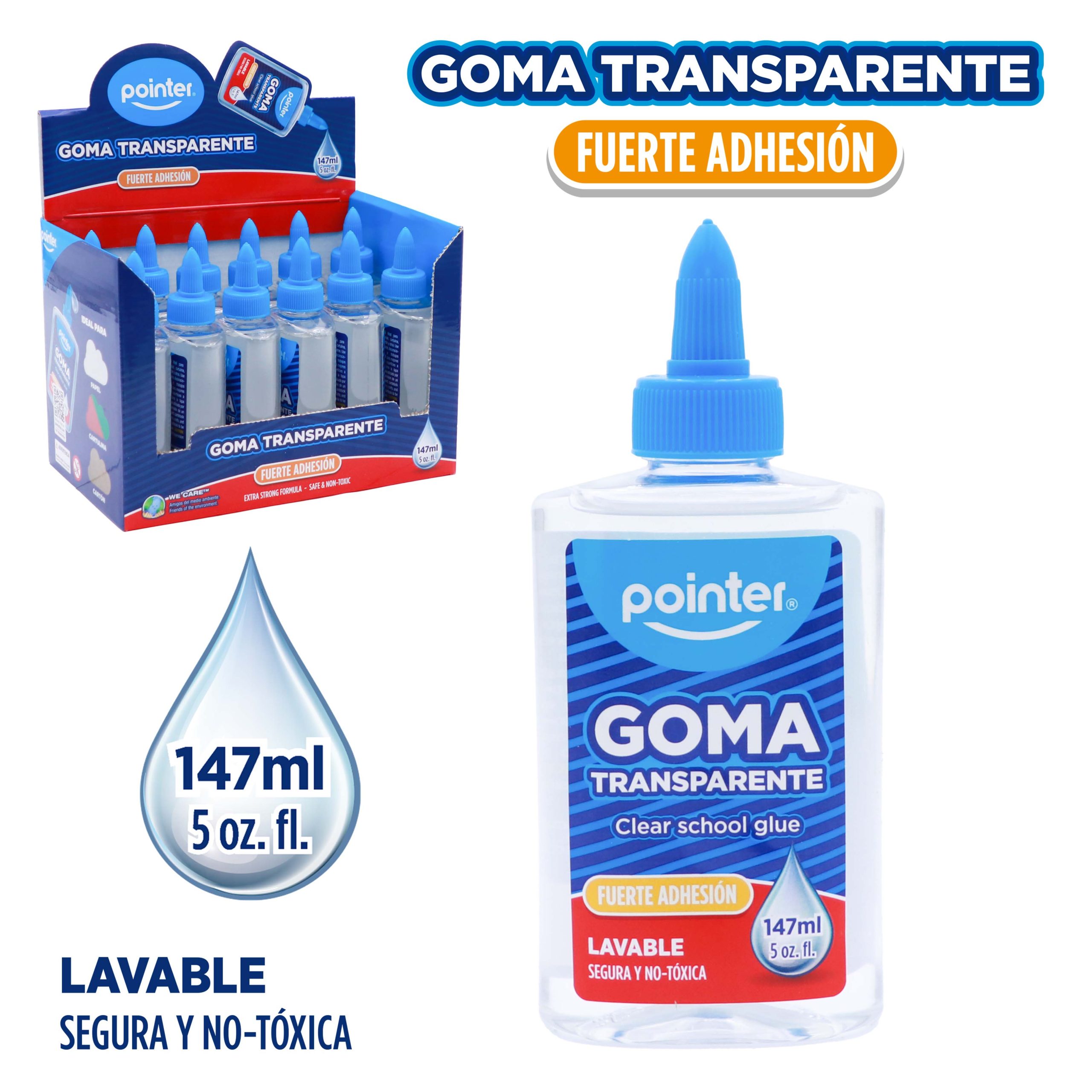Goma Transparente 147 ml – Clear School Glue Pointer