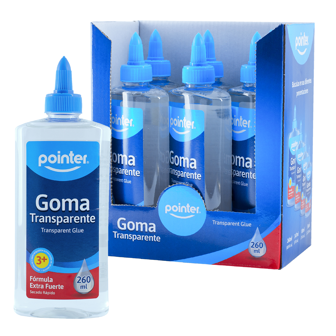 Goma Transparente 260ml – Transparent Glue Pointer