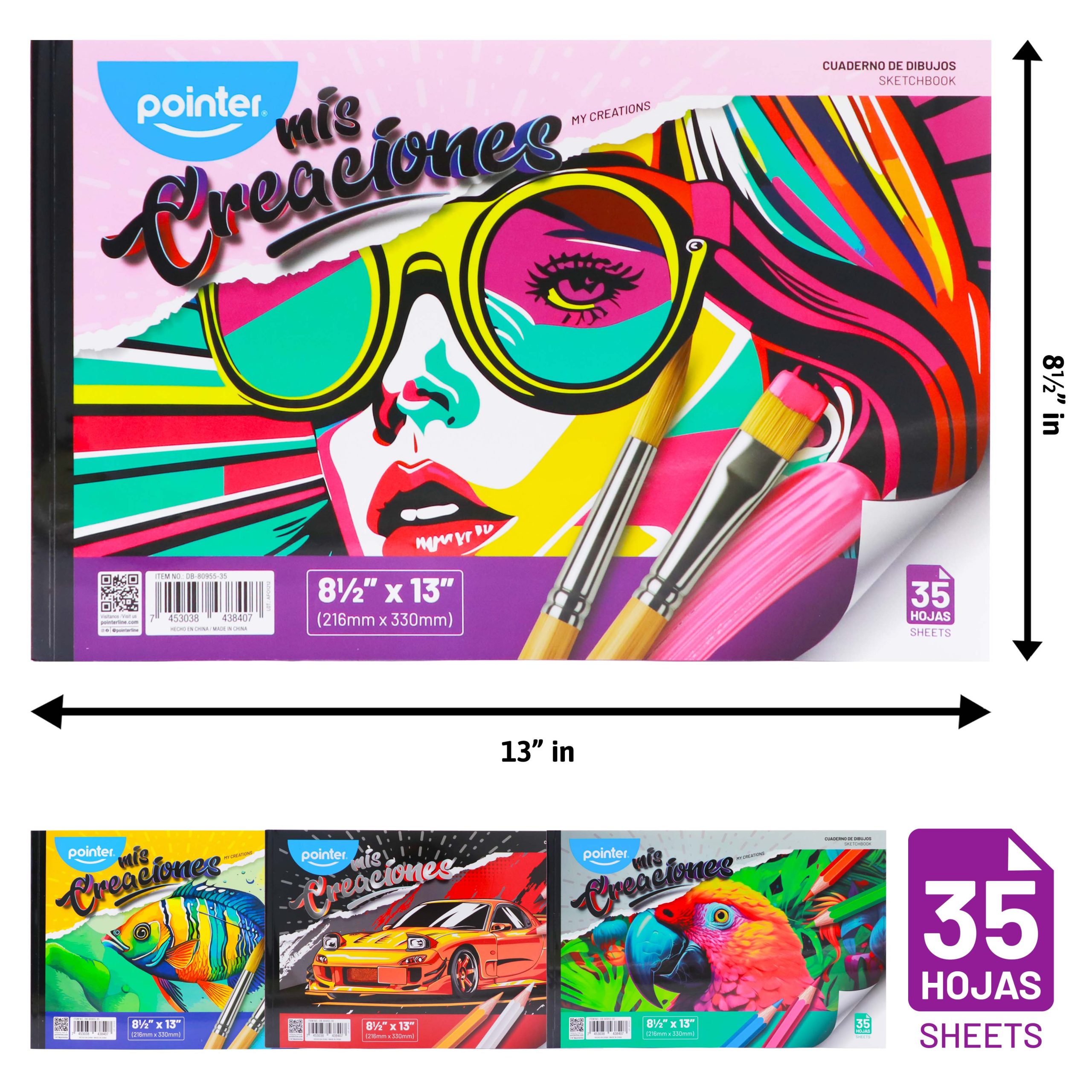 Cuaderno de Dibujos “Mis Creaciones” Pointer