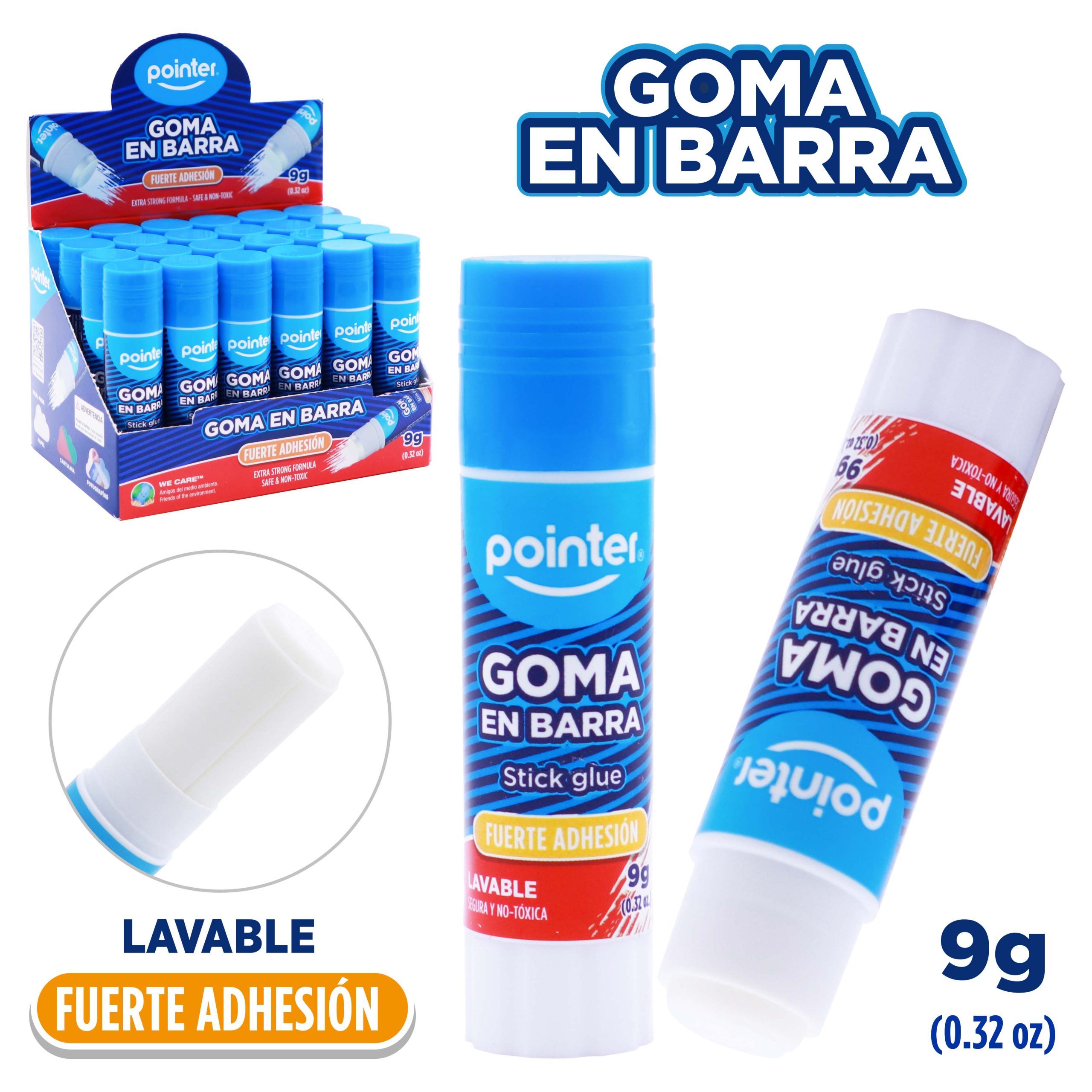 Goma en Barra Pointer 9g – Fuerte Adhesión
