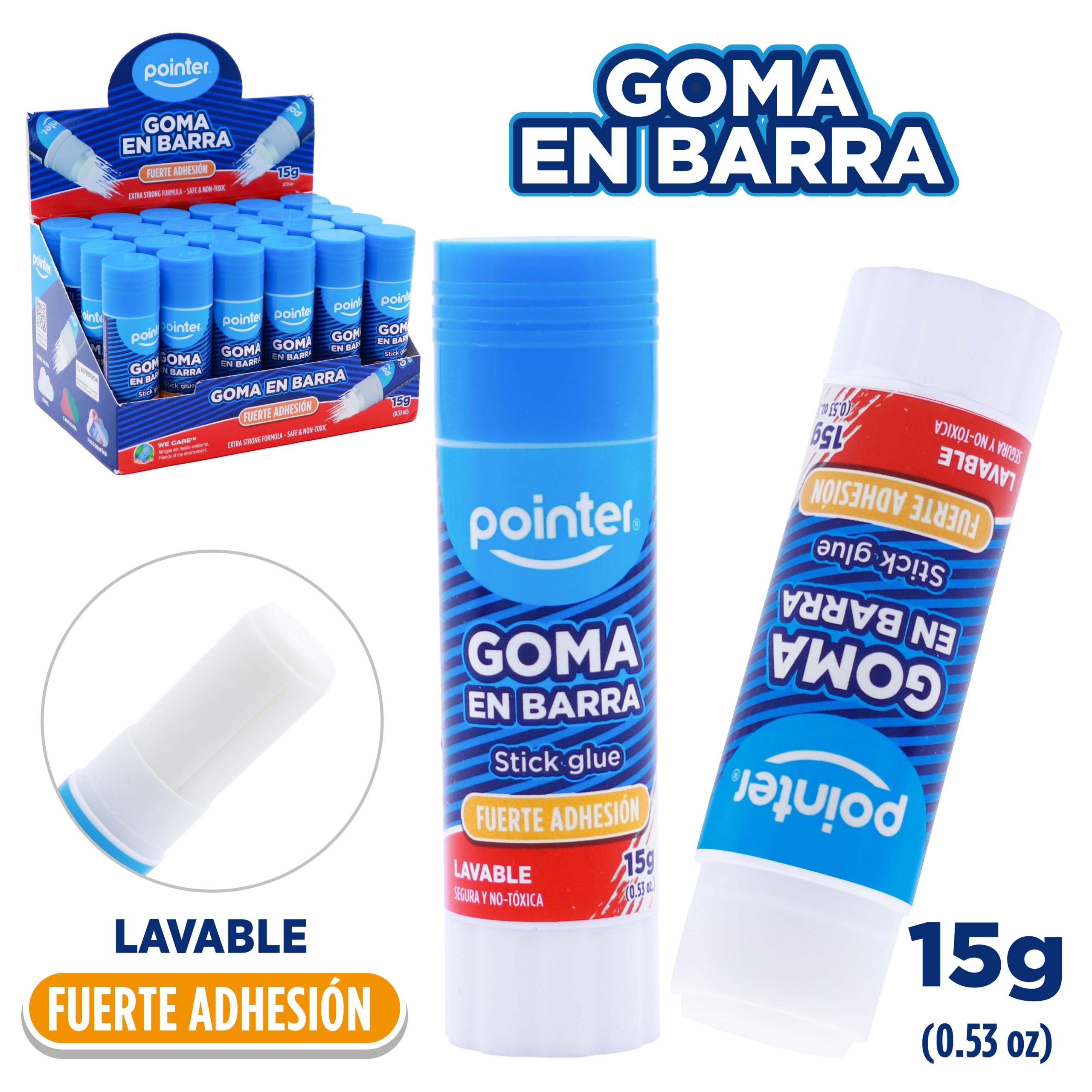 Goma en Barra Pointer 15g – Fuerte Adhesión
