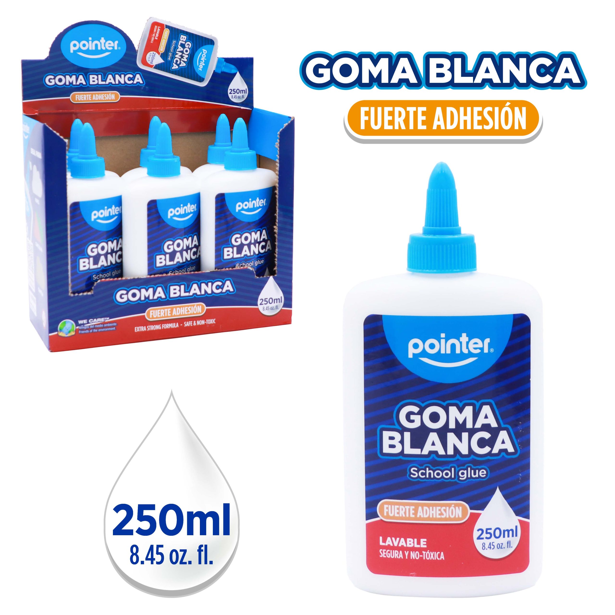 Goma Blanca Escolar Pointer – School Glue 250ml