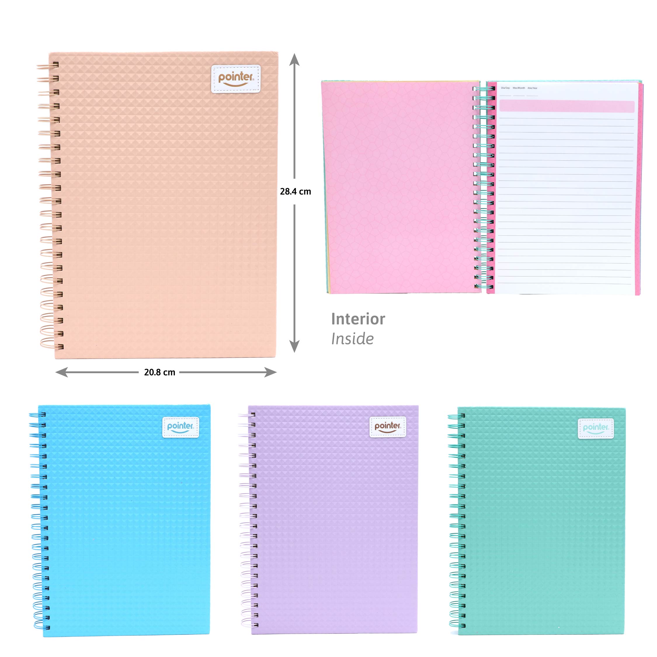 Cuaderno Espiralado Tapa Texturizada – Tamaño Universitario