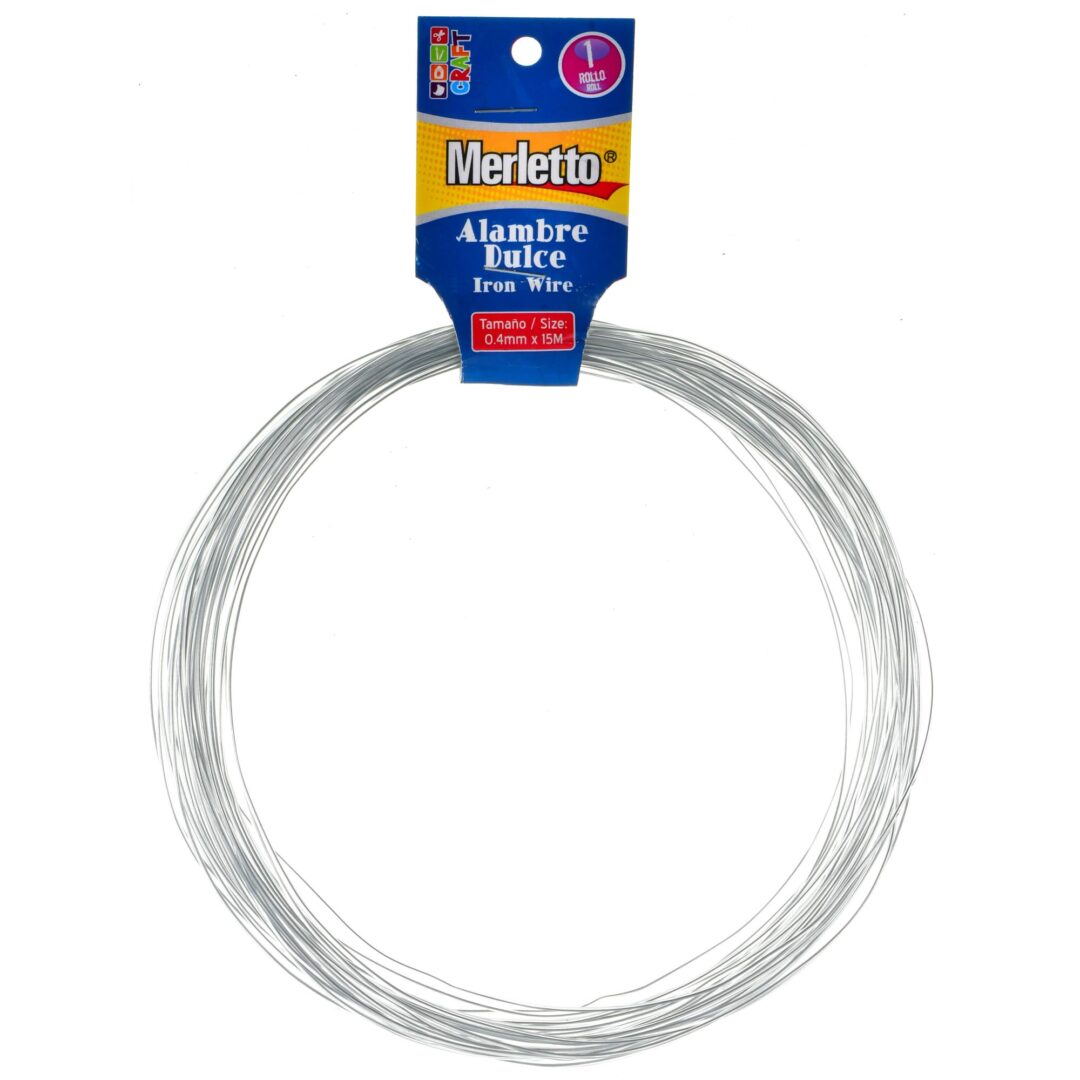 Alambre Dulce Merletto – 0.4mmx15m – Manualidades y Uso Escolar