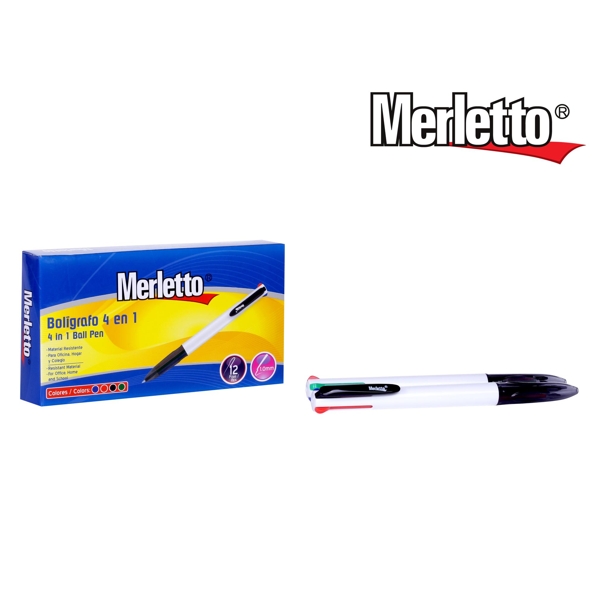 Bolígrafo de Gel Merletto – Punta 0.7mm – Caja con 12 Piezas
