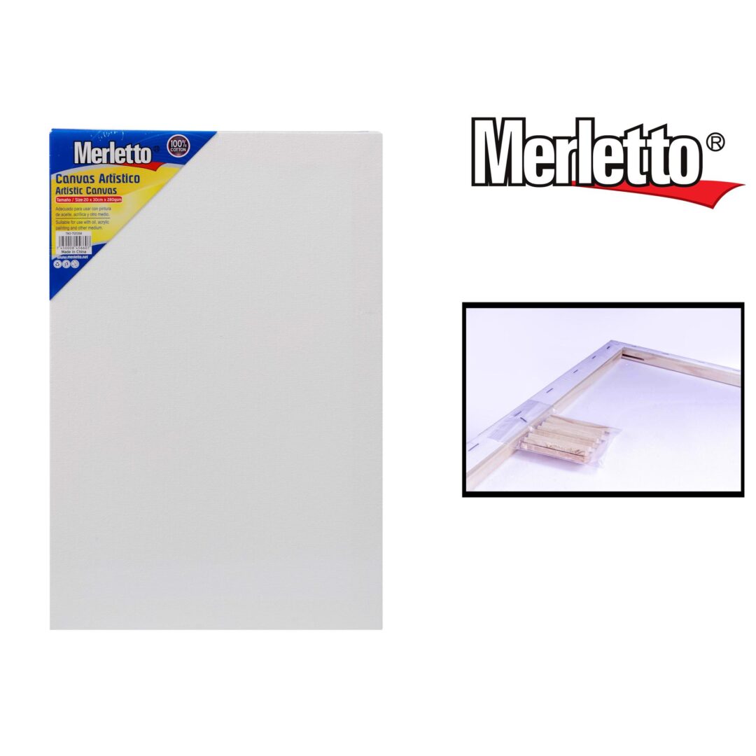 Canvas Artístico Merletto – 100% Algodón – 20×30 cm – 280g/m²