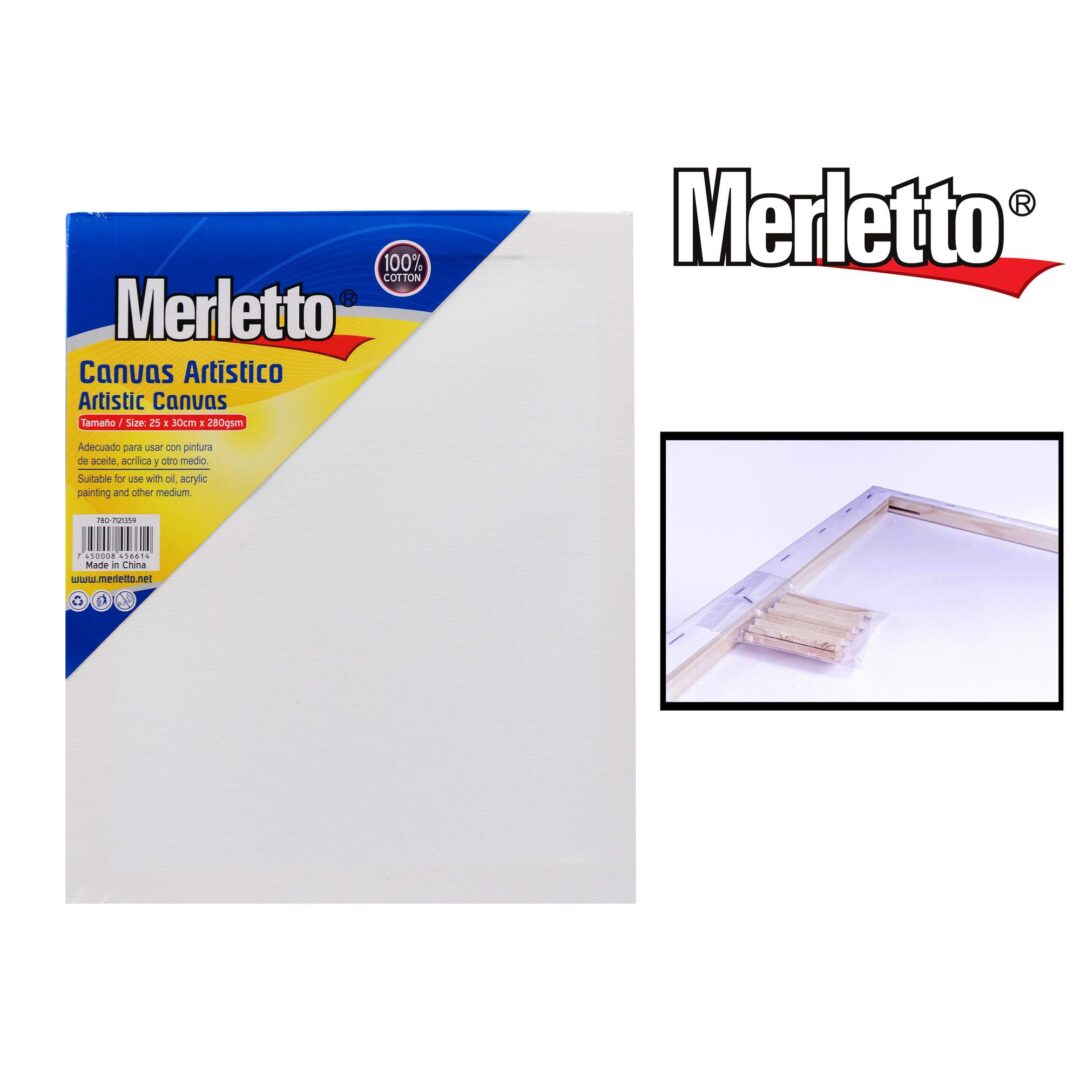 Canvas Artístico Merletto – 100% Algodón – 25×30 cm – 280g/m²