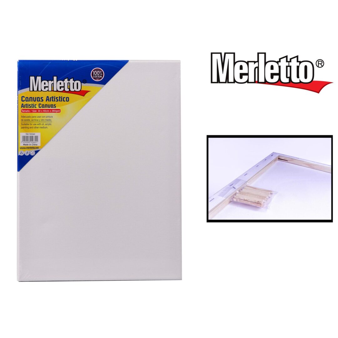 Canvas Artístico Merletto – 100% Algodón – 30×40 cm – 280g/m²