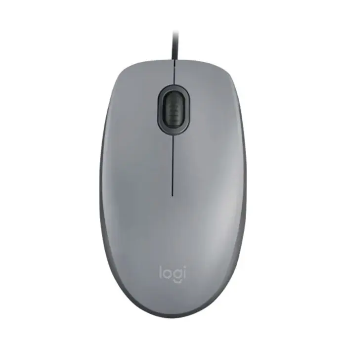 Mouse Alámbrico Logitech M110 Silent – Silencioso – Gris