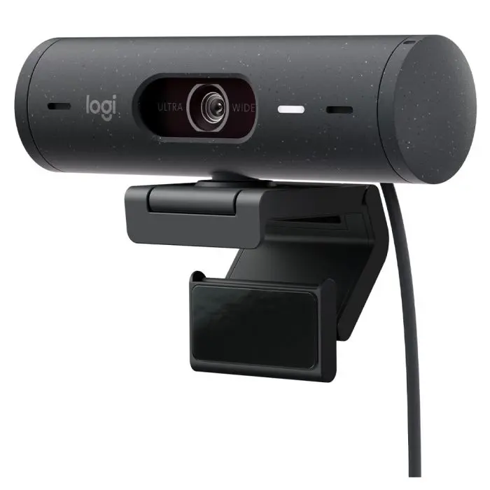 Cámara Web Logitech Full HD 1080p USB-C con Micrófonos y Tapa de Privacidad