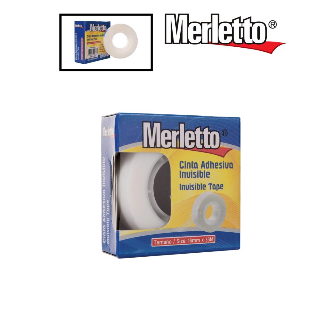 Cinta Adhesiva Invisible Merletto – 18mm x 33m