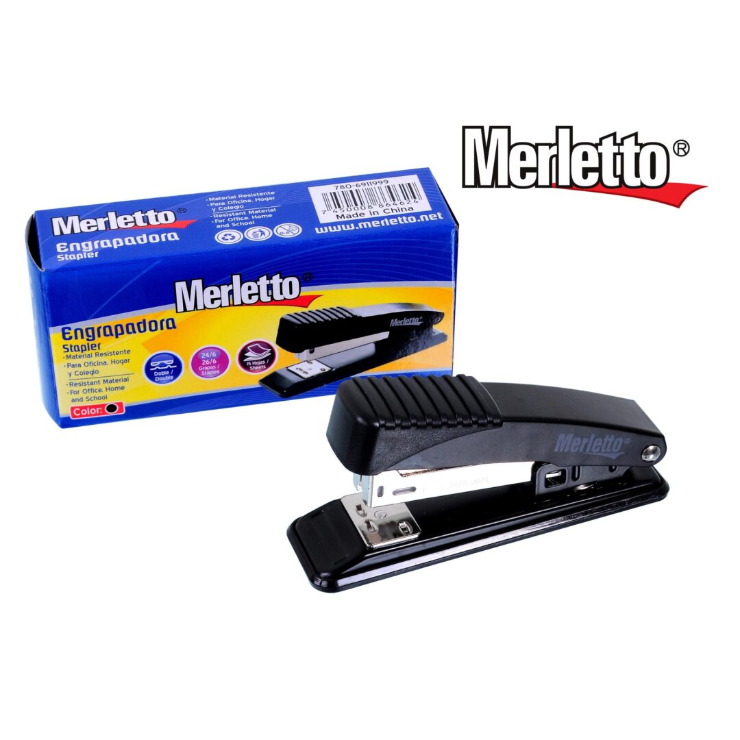 Engrapadora Merletto – Material Resistente – Uso Oficina, Hogar y Colegio