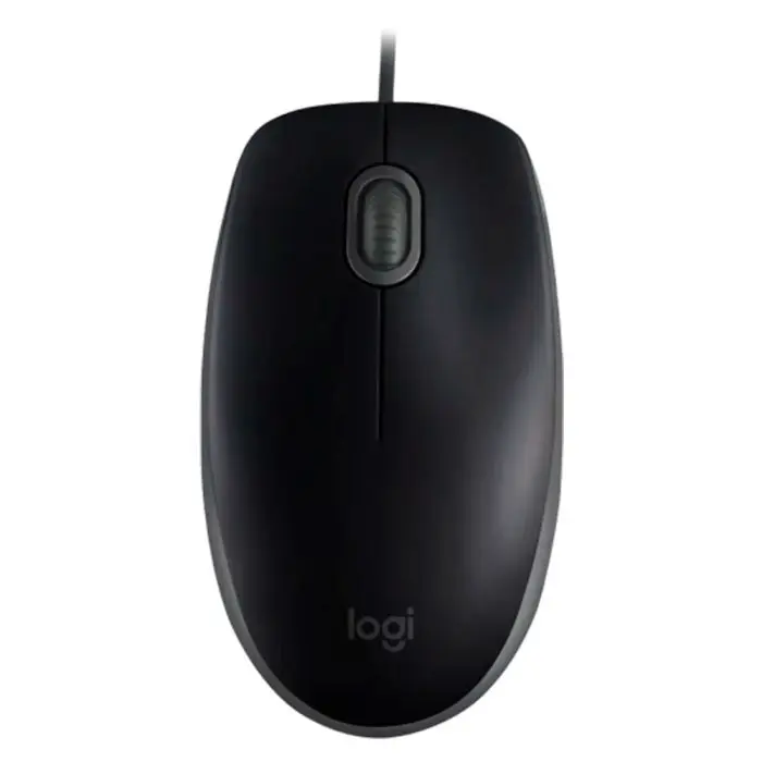 Mouse Alámbrico Logitech M110 – Silencioso – USB – Negro