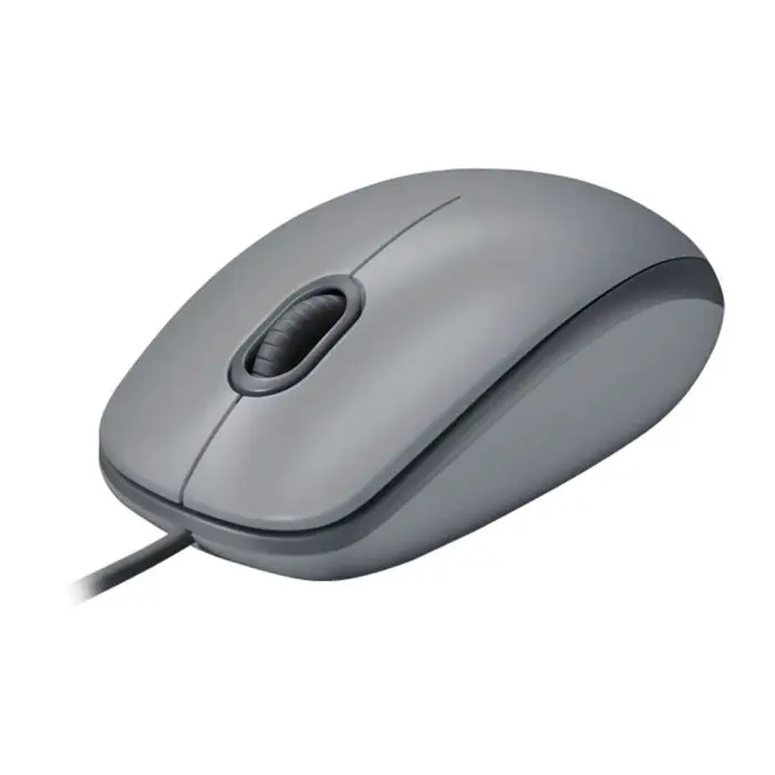 Mouse Alámbrico Logitech M110 Silent – Silencioso – Gris