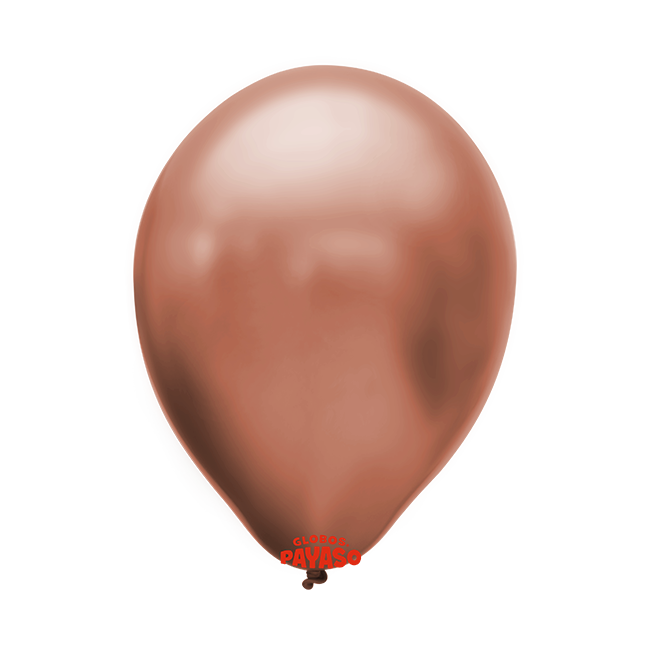 Globo Cobre Metálico 12" – Paquete de 50 Unidades